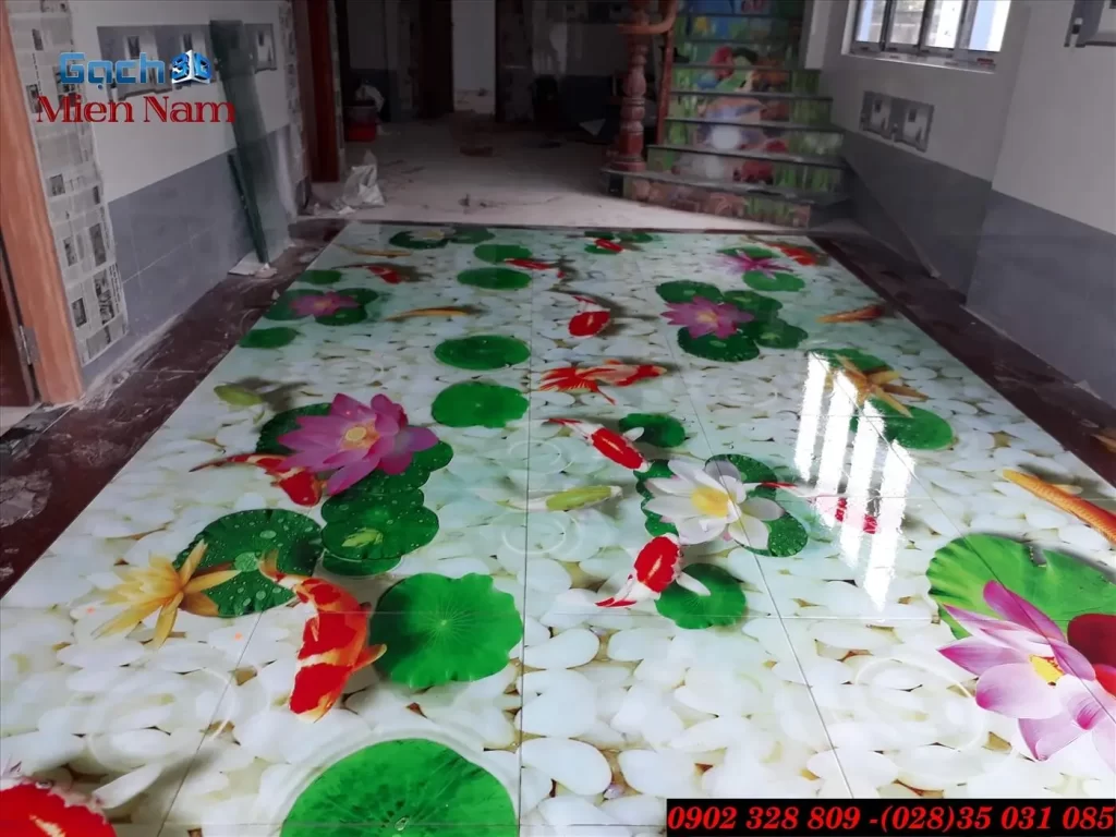 Thi công tranh chị Điệp Long An