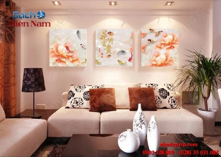 Gạch 3D trang trí nội thất