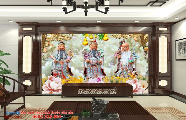 gạch 3D cho không gian phòng thờ