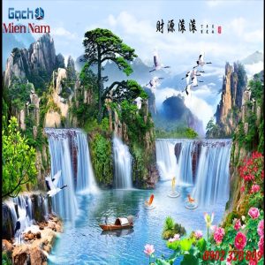 Gạch 3d hình thác nước