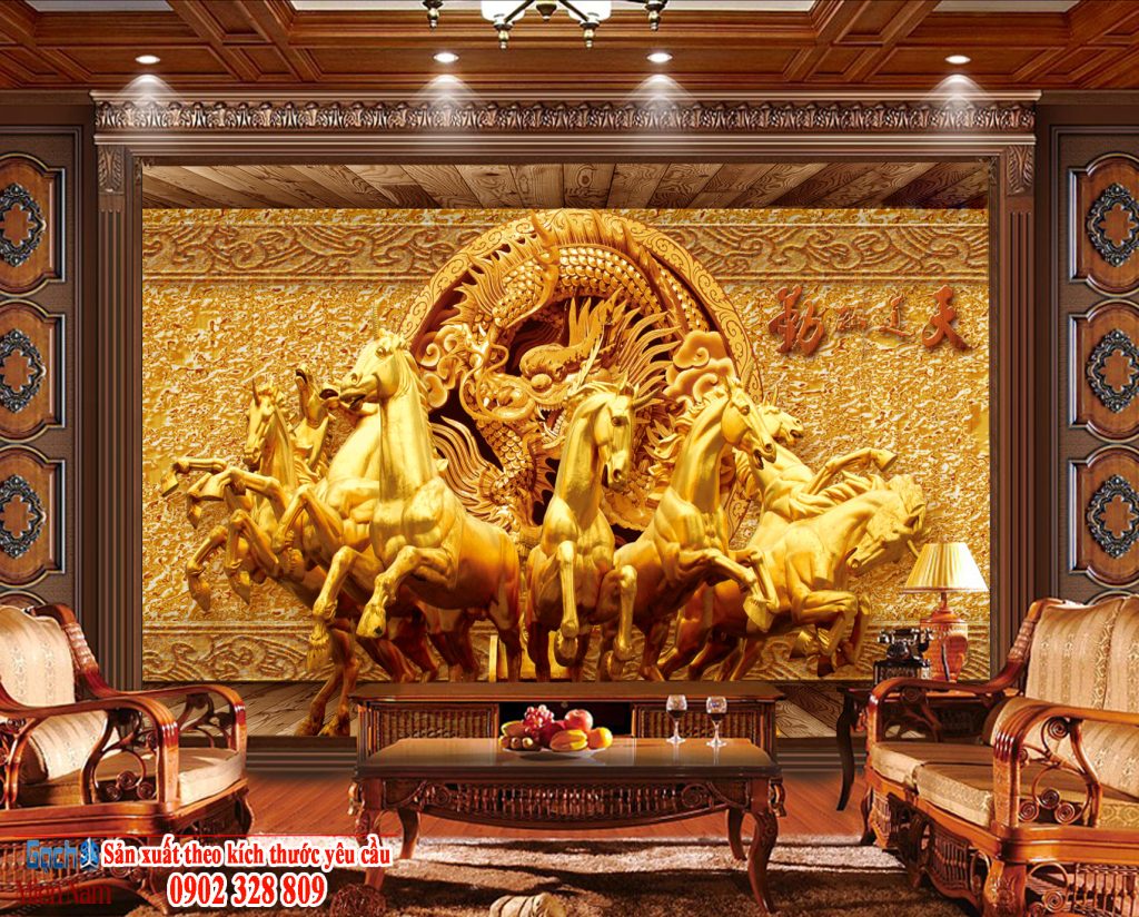 Tranh gạch mã đáo thành công độc đáo