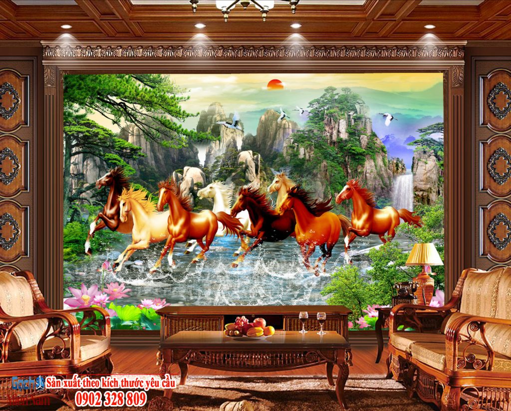 Tranh mã đáo thành công có bao nhiêu con ngựa ?