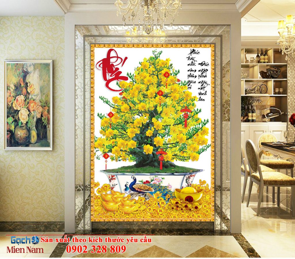 Tranh Cây Mai – xu hướng trang trí nội thất không thể bỏ qua