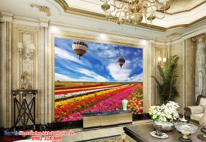 Gạch 3D lát phòng khách