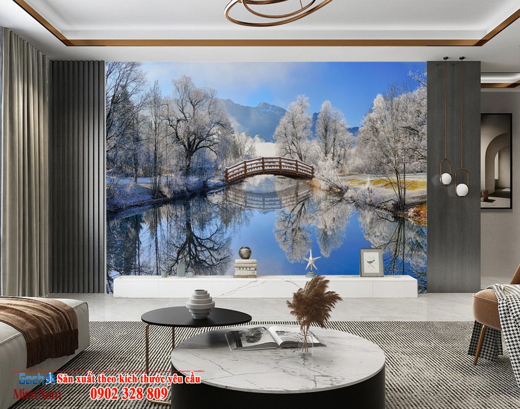 Độc đáo với những bức tranh gạch ốp phong cảnh Độc đáo với những bức tranh gạch ốp phong cảnh