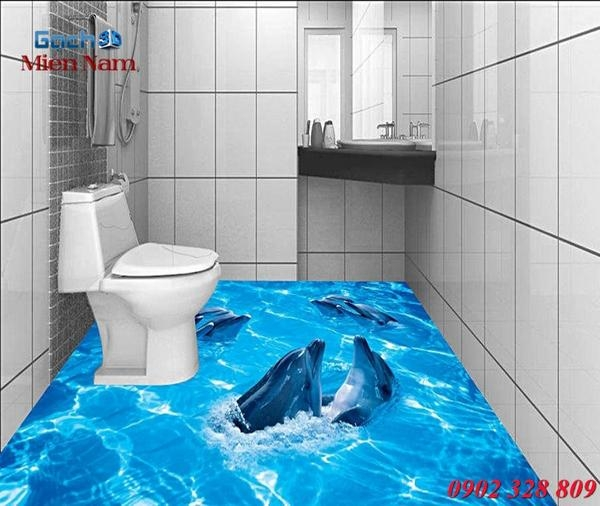 Gạch 3D nhà tắm