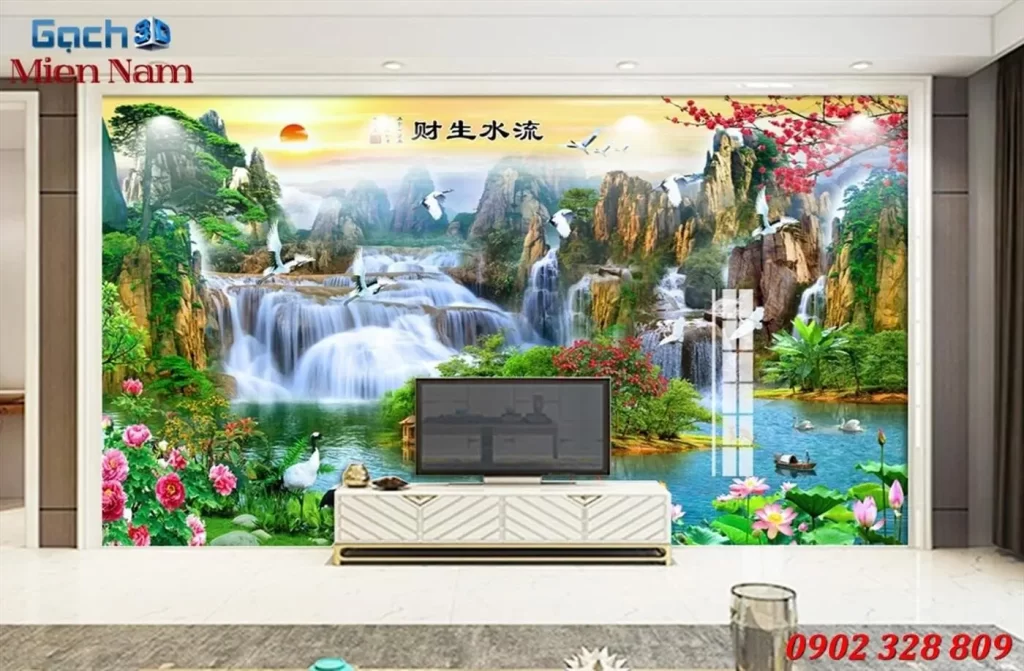 Tìm hiểu về tranh gạch 3D vi tinh và những ưu điểm nổi trội trong thiết kế