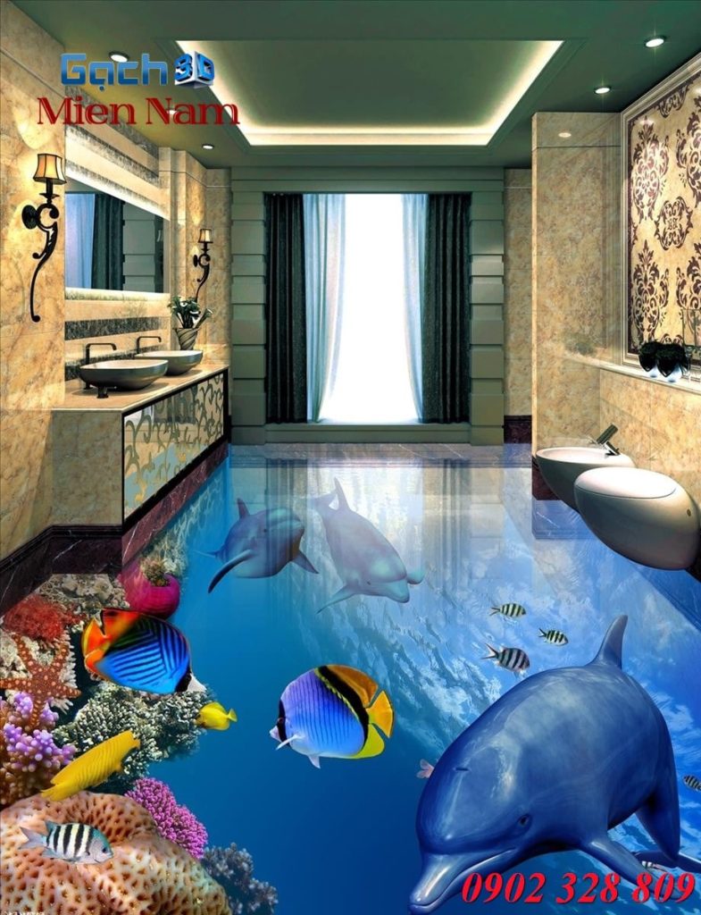 Gạch lát sàn cá heo được thiết kế với nhiều kích thước và màu sắc khác nhau