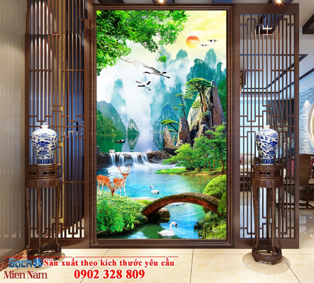 Gạch tranh đẹp-Mẫu sơn thủy tinh tế, sang trọng và độc đáo Gạch tranh đẹp-Mẫu sơn thủy tinh tế, sang trọng và độc đáo