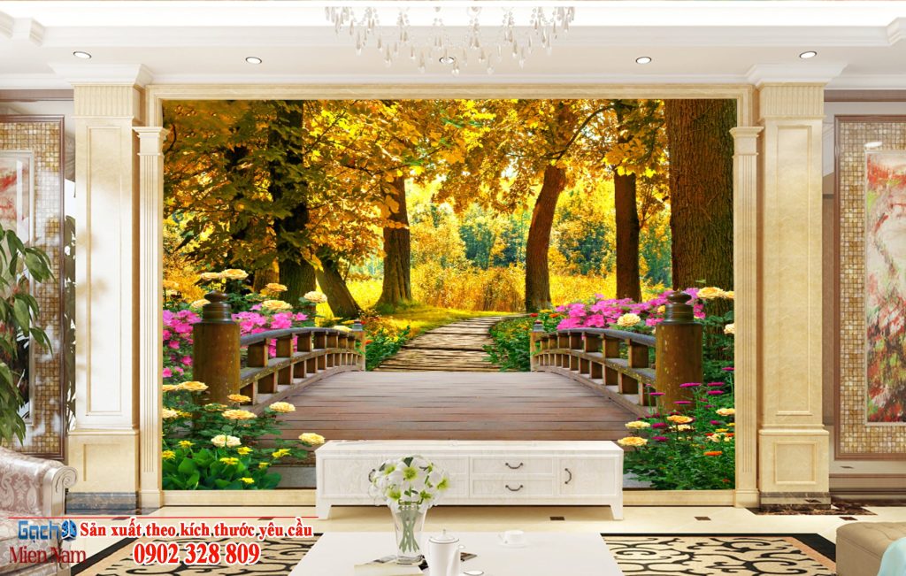 Tranh gạch 3d phong cảnh-Khám phá sự sống động với vẻ đẹp thiên nhiên
